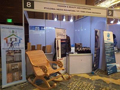 Exhibition stand of PT. ToBe Utama Indonesia at the Indonesia Expo in the Intercontinental Hotel, Doha, Qatar